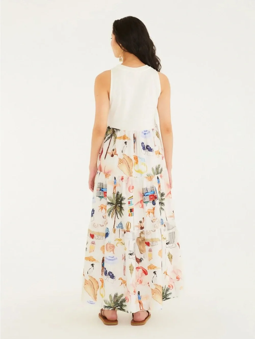 FARM Rio Praia Carioca Tropical Midi Dress NWT - Picture 4 of 4